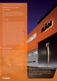 Case Study KTM-Sportmotorcycle AG, Mattighofen - Canon