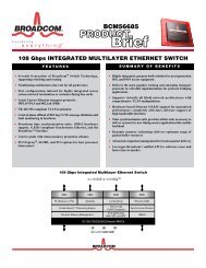 BCM56685 Product Brief - Broadcom