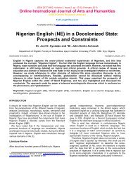 Nigerian English - Online Research Journals