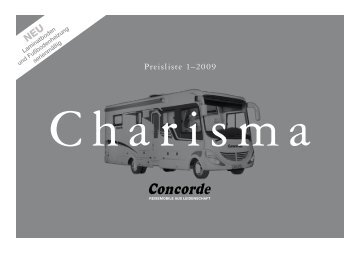 Preisliste 1–2009 - Concorde Campers