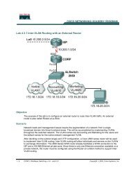 Lab 4.3.1 Inter-VLAN Routing with an External Router