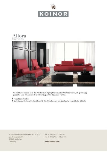 KOINOR - SOFAS: Allora