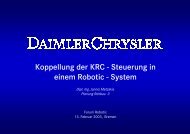Koppellung der KRC - Steuerung in einem Robotic - System - Messe ...