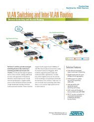 VLAN Switching and Inter-VLAN Routing - Adtran