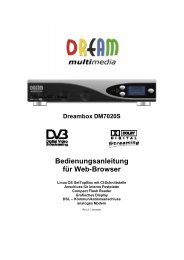 Bedienungsanleitung DM 7020-Browser - Dream Multimedia