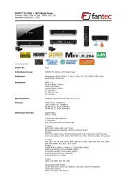 FANTEC TV-FHDS + WiFi Media Player Stream, HDMI, MKV, H.264 ...