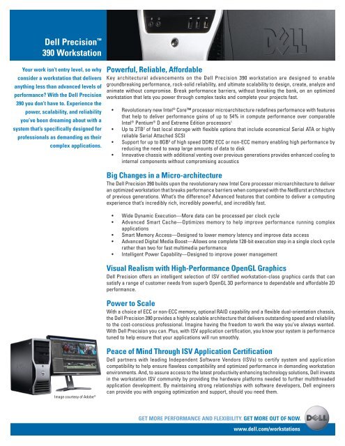 Dell Precision™ 390 Workstation