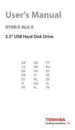 User's Manual - Toshiba