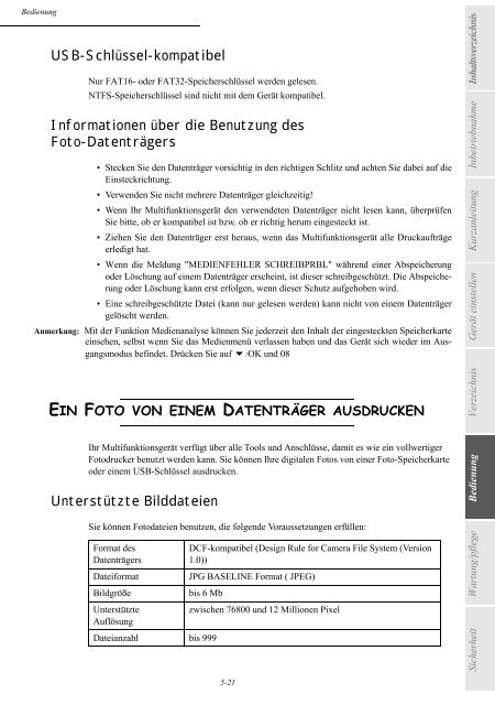 BEDIENUNGSANLEITUNG - Utax