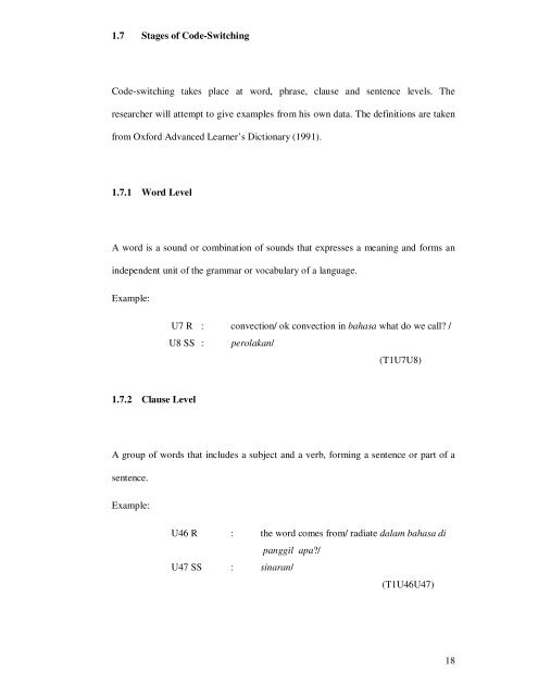 CHAPTER 1 1.0 Introduction - DSpace@UM - University of Malaya