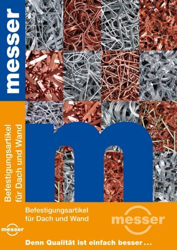 Produktkatalog, Stand Mai 2012 - Paul J. Messer GmbH