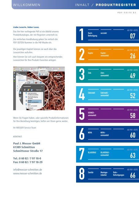 Produktkatalog, Stand Mai 2012 - Paul J. Messer GmbH