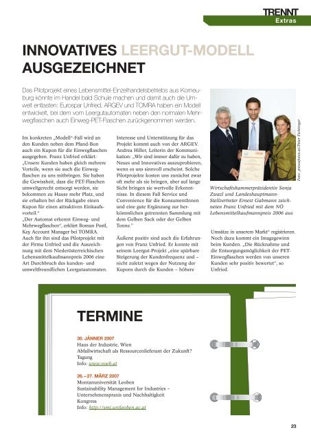 trennt 4/2006 - Altstoff Recycling Austria