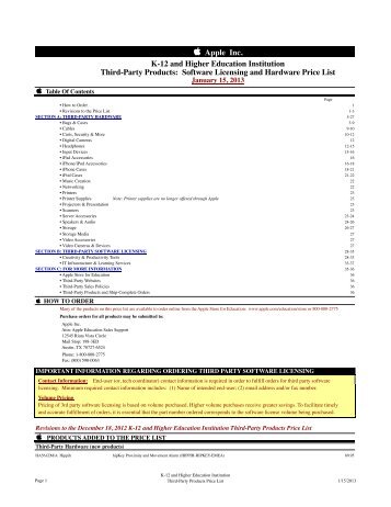 Third-Party Products: Software Licensing and Hardware Price - Apple