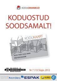 Kodukaardi kataloog SEPTEMBER 2012 - Eesti Omanike Keskliit