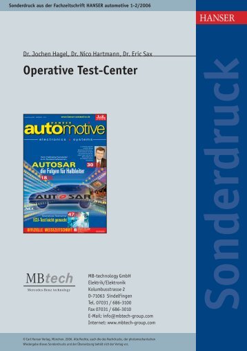 Operative Test-Center - MBtech Group