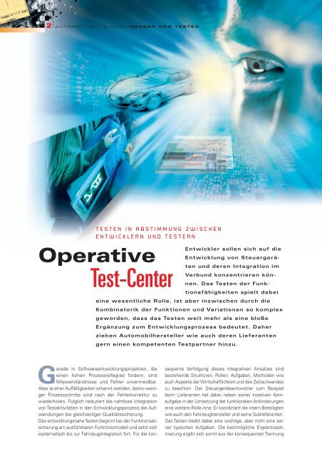 Operative Test-Center - MBtech Group