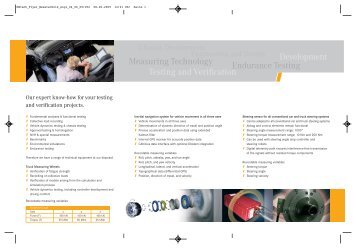 Measuring Technology Endurance Testing Testing ... - MBtech Group