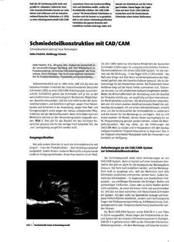 Schmiedeteilkonstruktion mit CAD/CAM