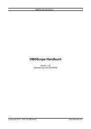 OBDScope Handbuch