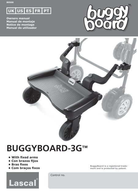 lascal buggy board extension arms