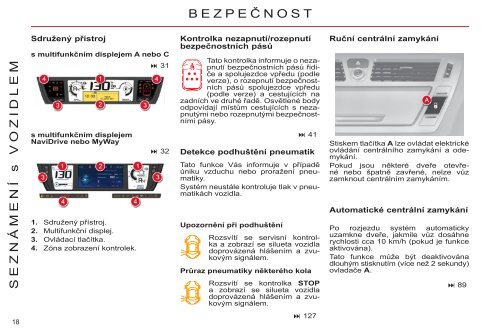 Návod k obsluze vozu Citroën C4 Grand Picasso