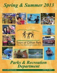 Spring/Summer Rec Booklet - CliftonPark.org
