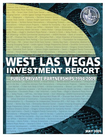 WLV Investment Report - City of Las Vegas
