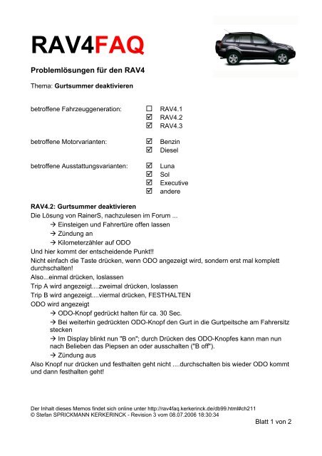 RAV4.2 - RAV4FAQ