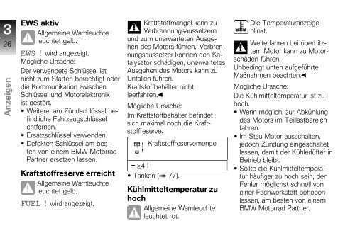 Bedienungsanleitung - K 1300 R - BMW-K-Forum.de