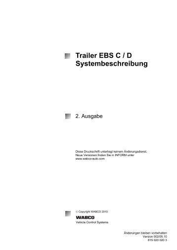 Trailer EBS C / D Systembeschreibung - INFORM - WABCO