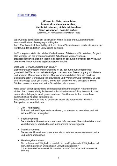 Situationsbeschreibung / -analyse der Gesamtgruppe - Kindergarten