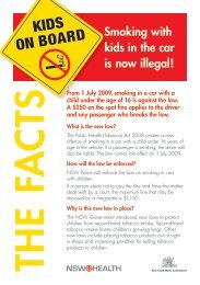 Smoking with kids in the car is now illegal! - NSW Health - NSW ...