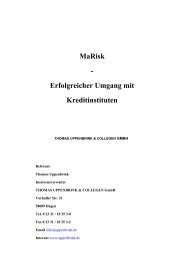 Skript MaRisk - Erfolgreicher Umgang mit Kreditinstituten