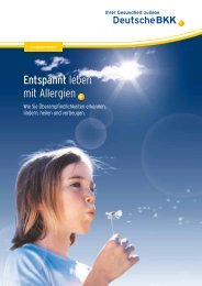 Entspannt leben mit Allergien (PDF, 0.9 MB - Deutsche BKK