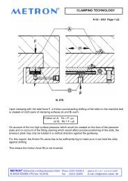 CLAMPING TECHNOLOGY - METRON