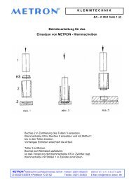 Klemmscheiben - METRON