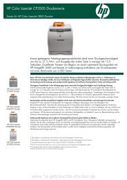 HP Color Laserjet CP3505 Datenblatt - 1a-gebrauchte-drucker.de