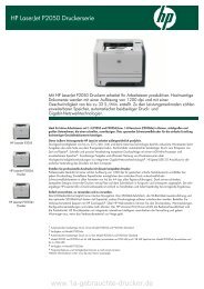 HP Laserjet P2055 Datenblatt - 1a-gebrauchte-drucker.de