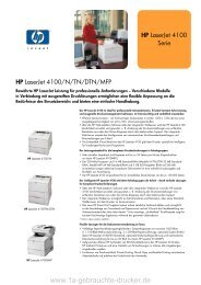 HP Laserjet 4100 Datenblatt - 1a-gebrauchte-drucker.de