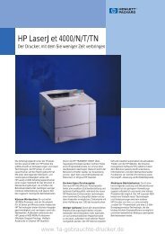 HP Laserjet 4000 Datenblatt - 1a-gebrauchte-drucker.de