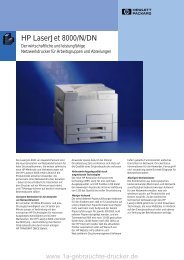 HP Laserjet 8000 Datenblatt - 1a-gebrauchte-drucker.de