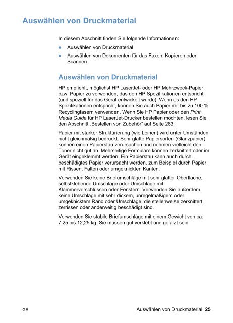 Drucker Fax Kopierer Scanner - HP