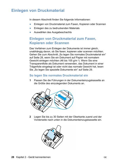 Drucker Fax Kopierer Scanner - HP