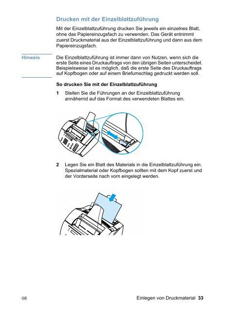 Drucker Fax Kopierer Scanner - HP