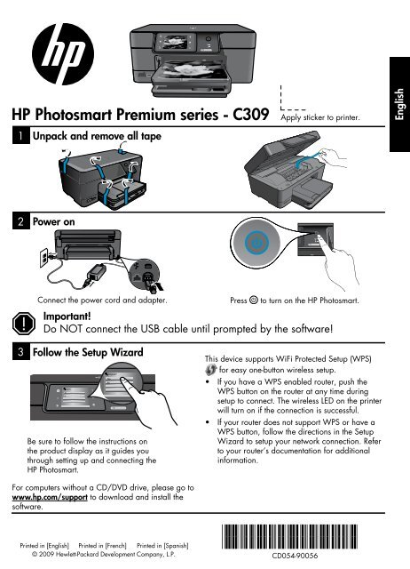 HP Photosmart Premium series - C309