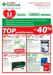 Sausis – ŠIRDIES mėnuo - Eurovaistinė