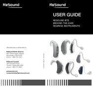 User Guide BTE - ReSound