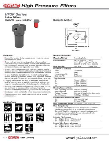 HF3 (High Pressure Filters) - Lifco Hydraulics USA