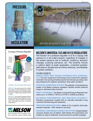 PRESSURE REGULATION - Nelson Irrigation